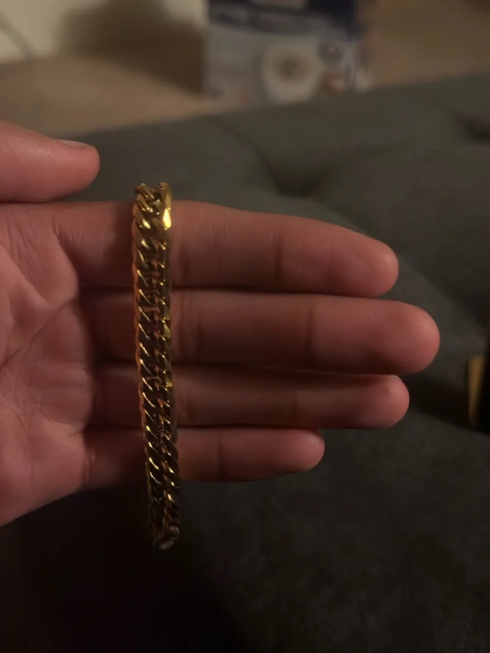 Gold Plated Cuban Link Bracelet — 6mm